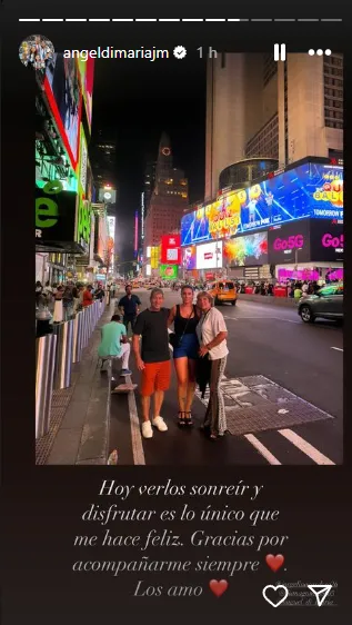 Uno de los posteos de Di María