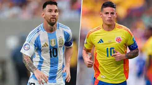 Messi y James Rodríguez.