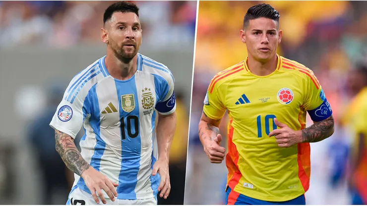 Messi y James Rodríguez.