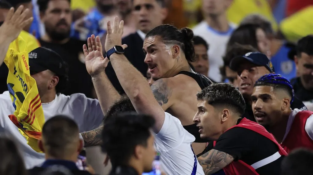 Darwin Núñez, protagonista de la pelea. (Foto: Getty).