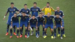 Los titulares de Argentina en la final del Mundial 2014.