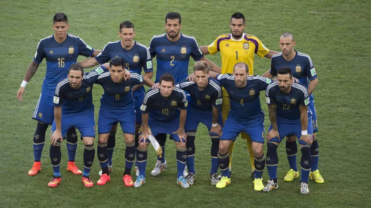 Los titulares de Argentina en la final del Mundial 2014.