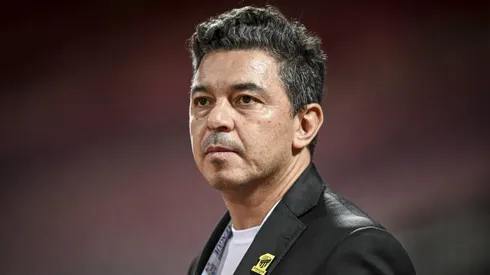 Marcelo Gallardo durante su paso por Medio Oriente.