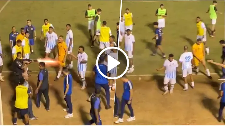 Un Policía en Brasil efectuó un disparo contra un futbolista