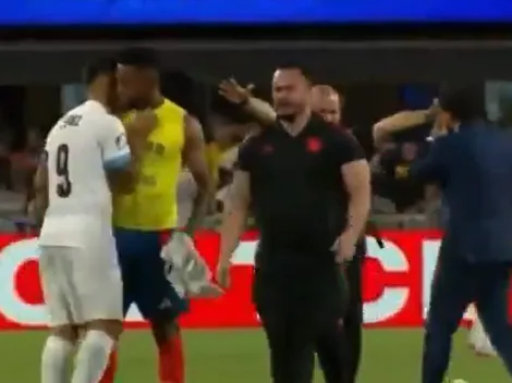 El picante cruce entre Suárez y Borja tras la eliminación de Uruguay