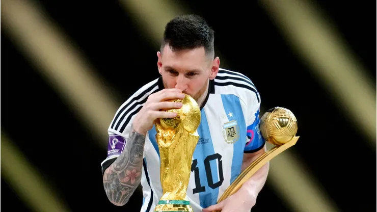 Messi en la conquista de la Copa del Mundo.
