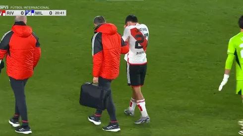 Sant'Anna se lesionó en el amistoso contra Millonarios.