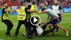 Desafortunado momento tras España vs. Francia.