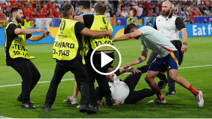 Desafortunado momento tras España vs. Francia.