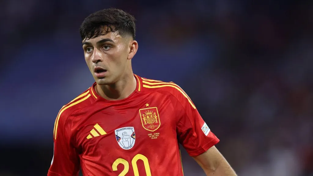 Pedri en la Selección de España.