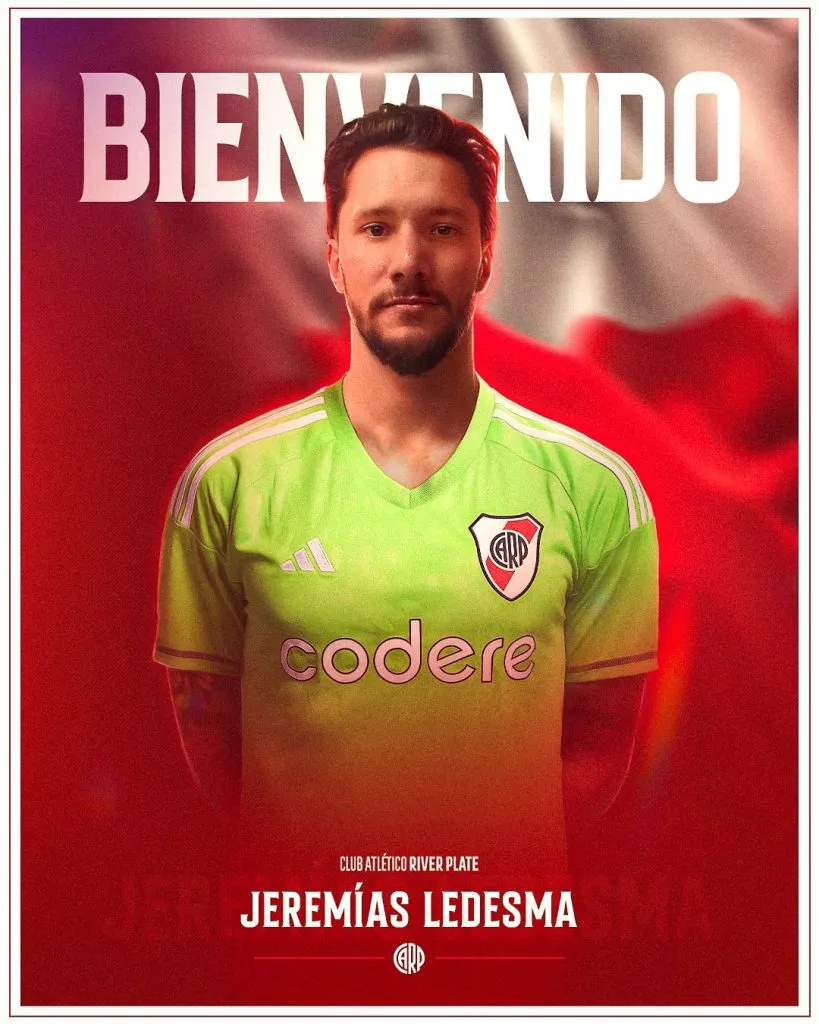 Así presentó River a Jeremías Ledesma.