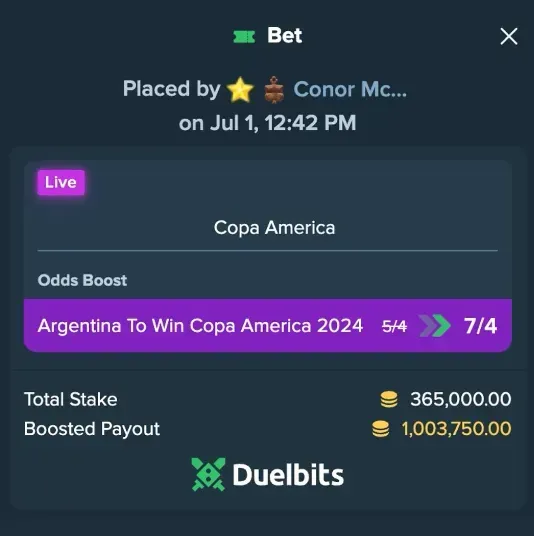 La apuesta fallida de McGregor. (@thenotoriousmma)