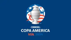 El logo de la Copa América 2024, con los colores de la bandera de Estados Unidos, sede de la competencia.