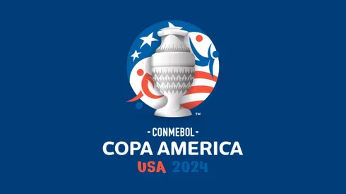 El logo de la Copa América 2024, con los colores de la bandera de Estados Unidos, sede de la competencia.