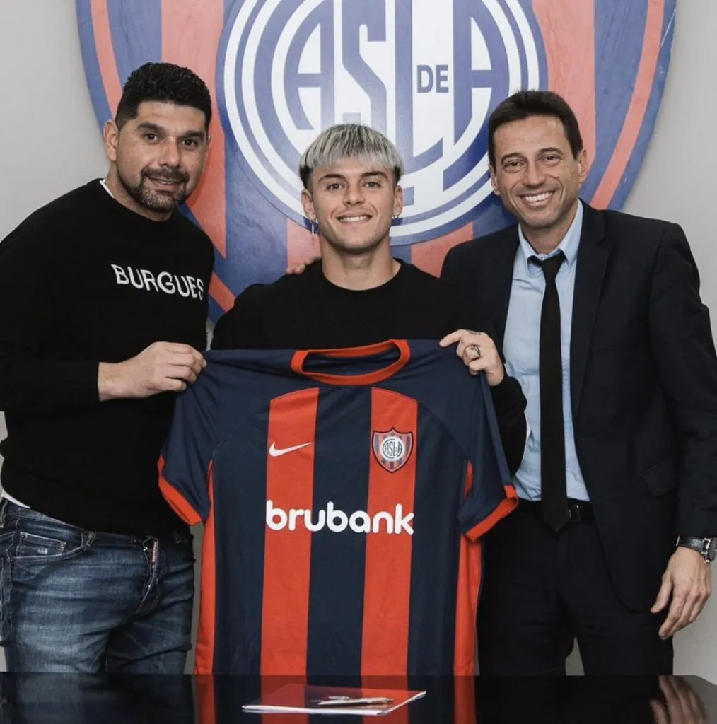 Matías Reali fue presentado en San Lorenzo.