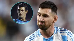Lionel Messi y Leodán González se vuelven a encontrar.