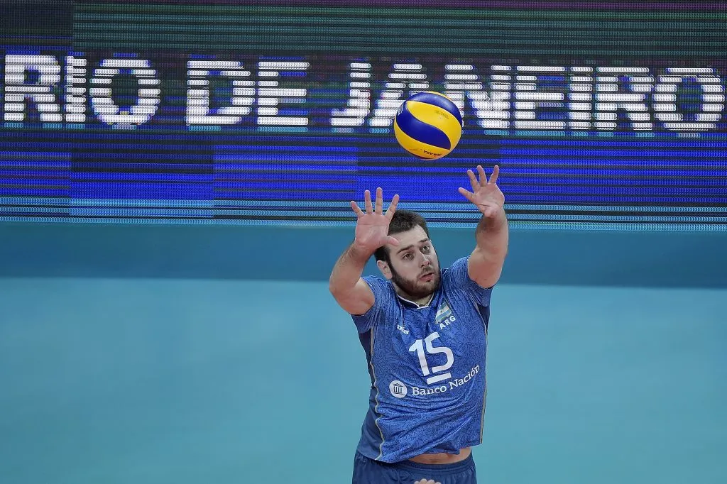 Luciano Del Cecco defendiendo la camiseta de Argentina. (Getty Images)