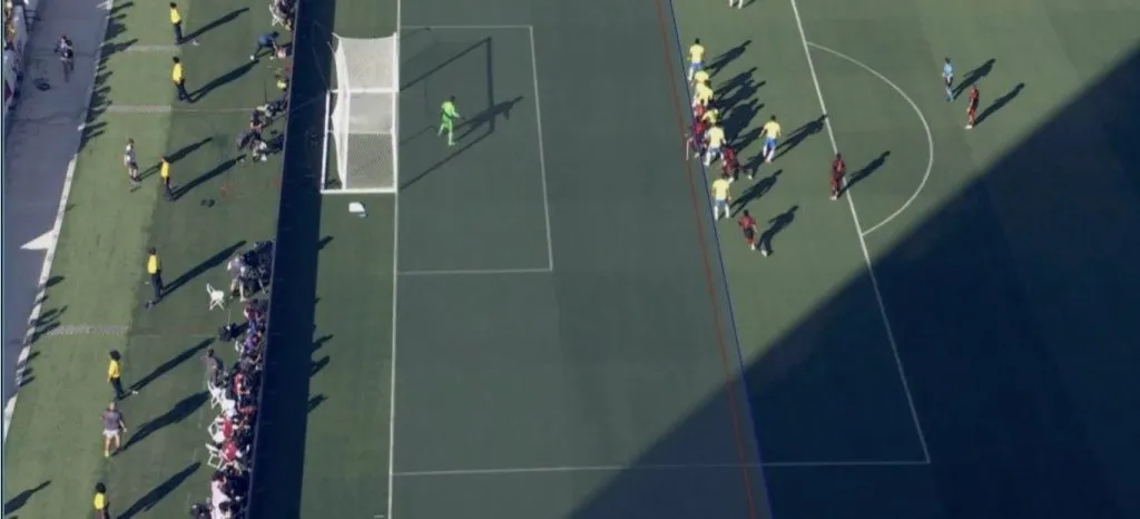 El gol que le anularon a Colombia ante Brasil.