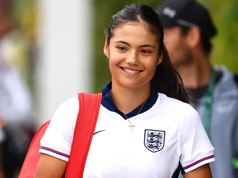 Emma Raducanu, la sensación de Wimbledon: se entrenó con la camiseta de Inglaterra y la fue a ver Beckham