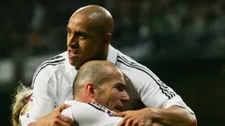 Zidane y Roberto Carlos en Real Madrid.