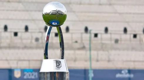 El trofeo de la Copa de la Liga Profesional.