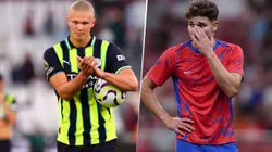 Erling Haaland se llevó la pelota y Julián sigue sin convertir.