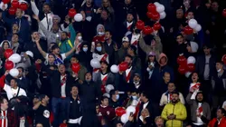 Los hinchas de River ante Colo Colo en Chile en la Libertadores 2022