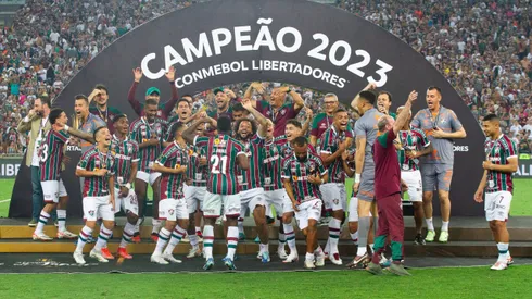 El plantel de Fluminense campeón de la Libertadores 2023.