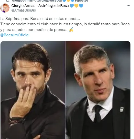Posteo de Giorgio Armas.