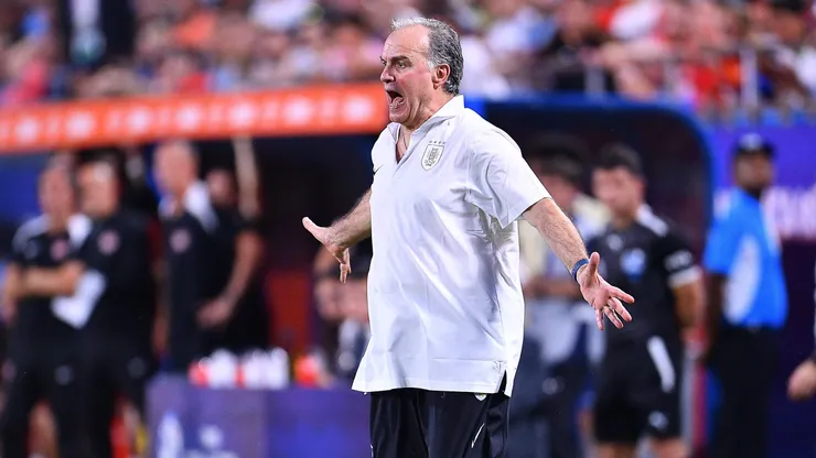 Marcelo Bielsa, entrenador de la Selección de Uruguay.
