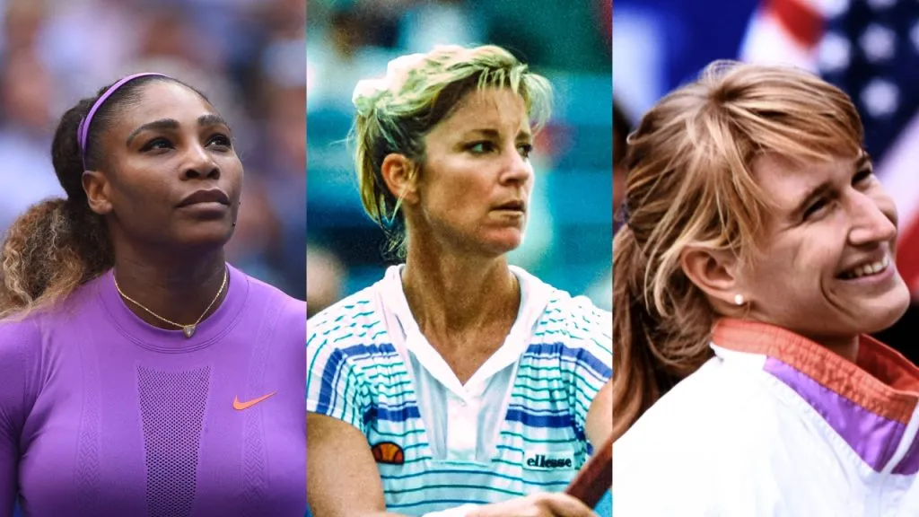 Serena Williams, Chris Evert y Steffi Graff (IMAGO).
