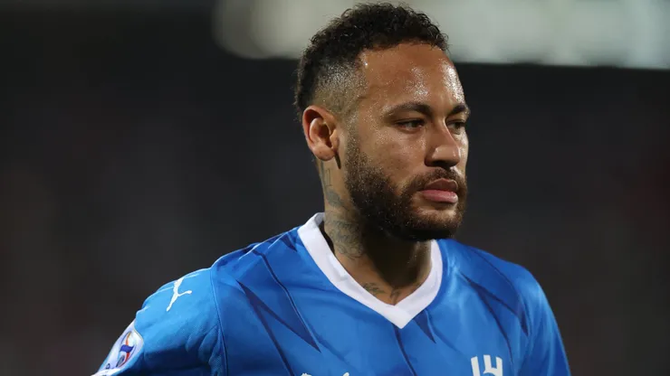 Neymar con la camiseta de Al Hilal.