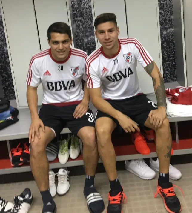 Olivera junto a Montiel. (Foto: @luisitoolivera).