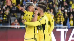 Cucho Hernández festejando un gol en Estados Unidos.