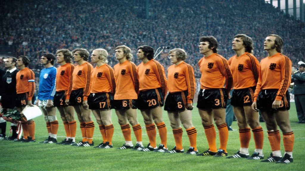 La Naranja Mecánica, durante el Mundial de Alemania 1974, dónde asombró a todos con su estilo de juego. (Imago)