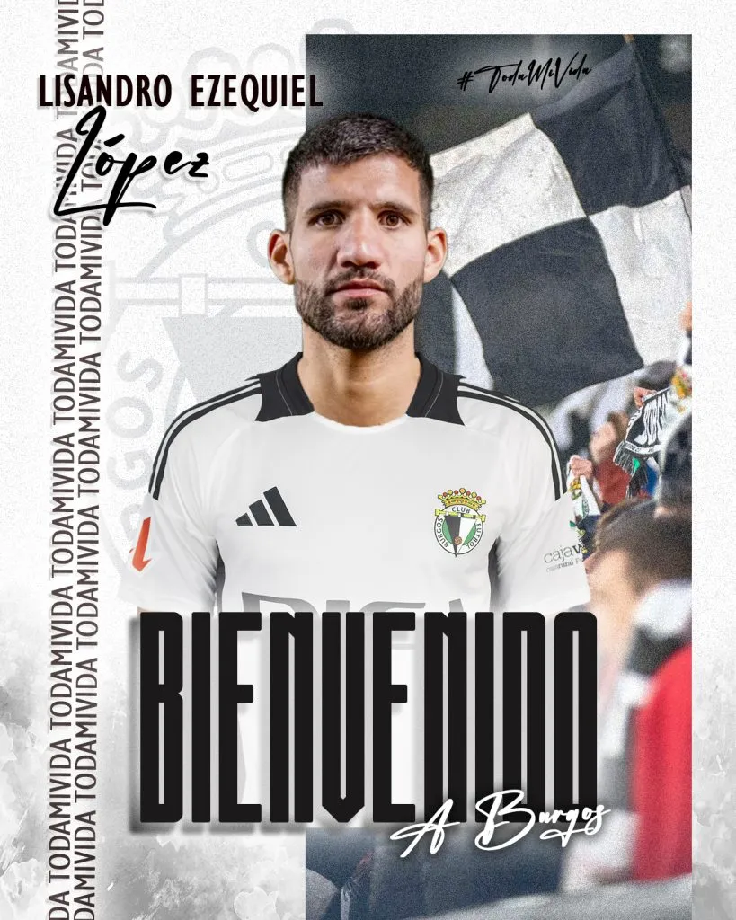 Lisandro López fue presentado en Burgos CF.