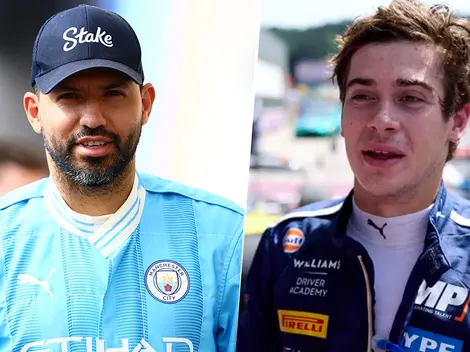 El Kun Agüero celebró la llegada de Colapinto a la Fórmula 1 pero no lo perdonan: "Anulo mufa"