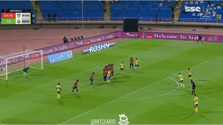 El tiro libre de Cristiano Ronaldo.