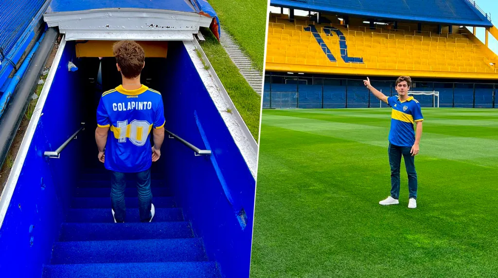 Colapinto y su amor por Boca