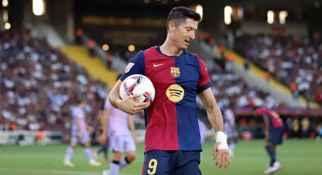 Robert Lewandowski, estrella del Barcelona.