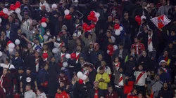 Hinchas de River ante Colo Colo en Santiago cuando se vieron las caras por la Libertadores 2022.