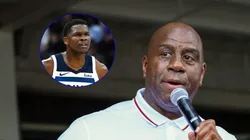 Magic Johnson salió al cruce de Anthony Edwards.