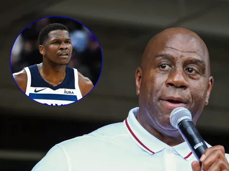 La contundente frase que usó Magic Johnson para responderle a Anthony Edwards