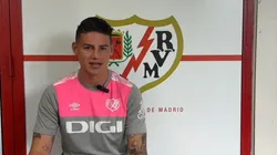 James Rodríguez fue presentado en Rayo Vallecano.