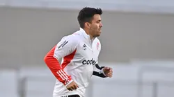 Marcos Acuña entrenándose en River.