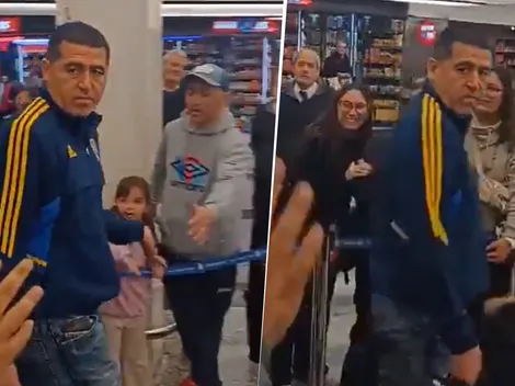 Así reaccionó Juan Román Riquelme cuando le gritaron "amargo" en el regreso de Boca a Argentina