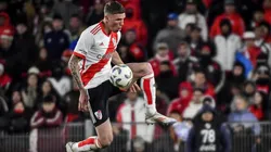 Franco Carboni con la camiseta de River.