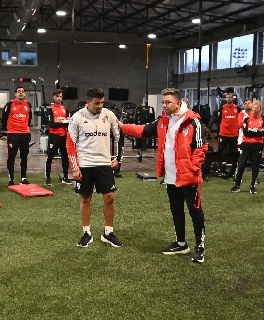 Sandra Rossi volvió a integrarse a los trabajos del plantel profesional de River.