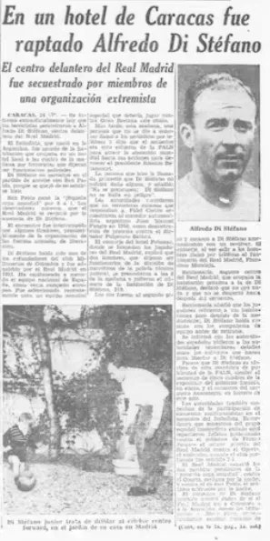 Di Stéfano en tapa de La Nación.