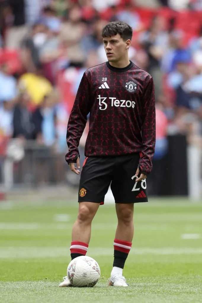 El futuro de Facundo Pellistri sigue en manos del Manchester United, a pesar de haber sido vendido. IMAGO